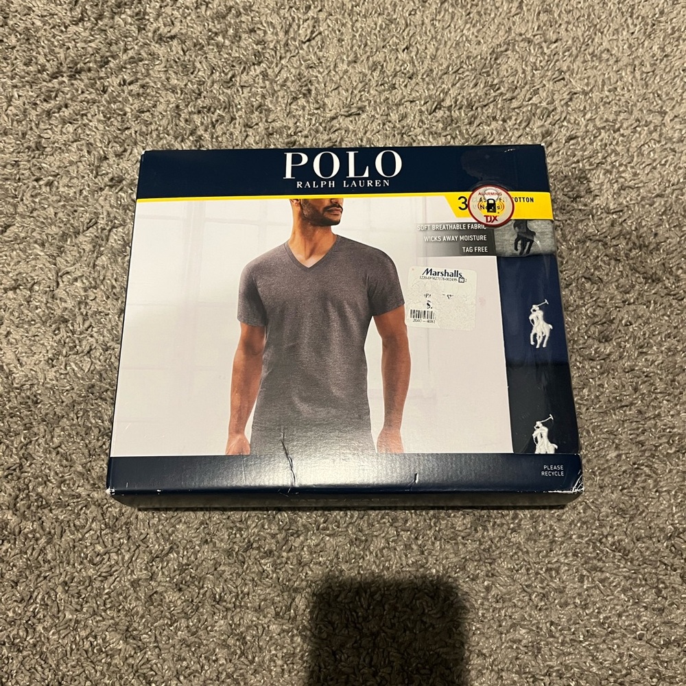Polo Ralph Lauren Gray V-Neck T-Shirt